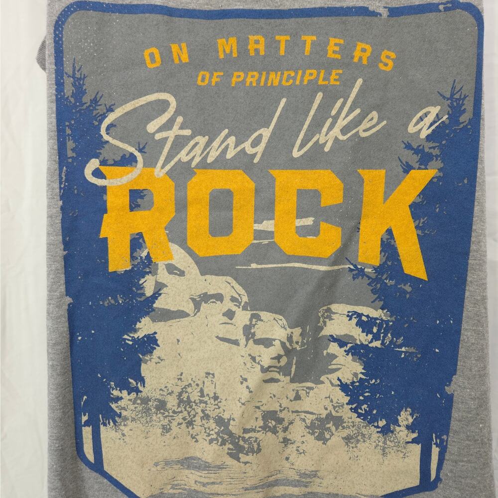 Nine‎ Line Apparel Tank Top Mount Rushmore Stand Like Rock Gray Size M